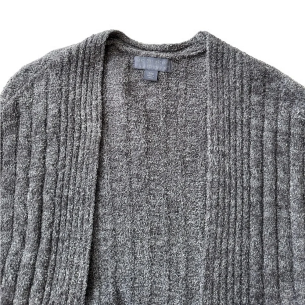Barefoot Dreams CozyChic Lite Gray‎ Shrug Open Front Cardigan Size S/M